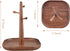 C-Joy Wood Handmade Wooden Key Holder - Decorative Key Rack for Entryway, Jewelry Key Stand Organizer (Walnut)