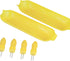 Chef Craft Select Plastic Corn Cob Dishes with Holders - 8.5 inch, Yellow - 2 Dishes & 4 Holders
