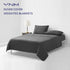 YnM Exclusive Cotton Duvet Cover for Weighted Blankets - Dark Grey, 41"x60"