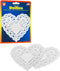 Hygloss 100 Pcs Heart Doilies, 4-Inch White Paper, Ideal for Valentine Crafts & Table Settings