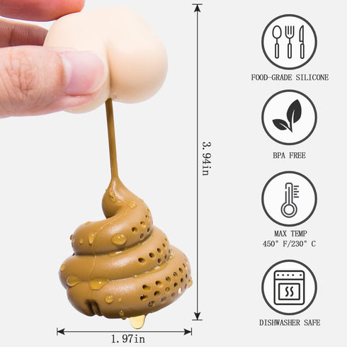 Funny Gag Gifts Tea Infuser, Silicone Tea Infusers for Loose Tea, Tea Gifts for Tea Lovers, Christmas Father's Day