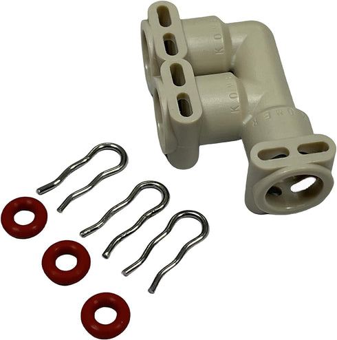 Fluid connector F-form 66821 for Jura Thermoblock 2003,Fully automatic coffee machine water line, steam connection joint (applicable to a variety of kitchen appliances)