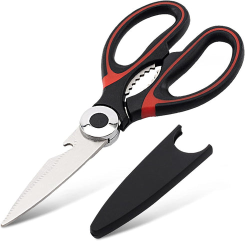 ATB Kitchen Scissor Heavy Duty Kitchen Shears, Stainless Steel Multi-function Scissors for Food and Herbs