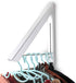 Folding Clothes Hanger, Wall Mounted Indoor Outdoor Aluminum Space Saver Clothes Rack Holder, Slim Design for Bedroom,