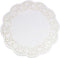 LJY 100 Pieces White Lace Round Paper Doilies Cake Packaging Pads for Wedding Tableware Decoration (13.5 Inch)