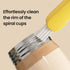 3 in 1 Cup Lid Cleaning Brush, Multifunctional Portable Cleaner for Tight Spaces, Pack of 3 Items
