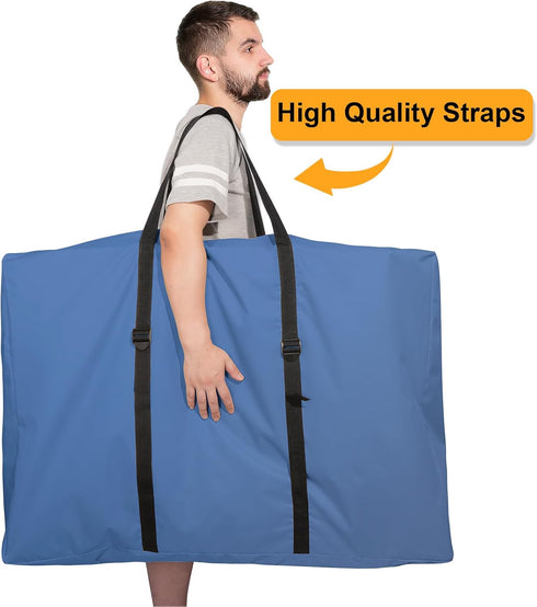 Uranshin 600D 43" 11" 29" 1 Pack) Large Outside Folding Chair Storage Bag with Zipper and Handles, Folding Chair Carry
