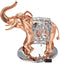 Matashi Elephant Ornament with Rose Gold and Silver Plated, Crystals Studded Tabletop Décor Gift for Mom