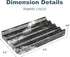 Karibiber Marble Soap Dish, Bar Soap Holder Shower, Black Soaps Bathroom Saver with Water Ripple Design, Easy Cleaning