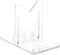 Plymor Clear Acrylic Sliding-Back Adjustable Display Easel, 2" H x 1.5" W x 2.625" D (6 Pack)