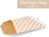 VGOODALL 120PCS Flat Paper Bags, 5 x 7 Inch Popcorn Bags Cookie Bags Kraft Paper Bags Striped Snack Bags Treat Bags for Snacks Cookies