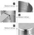 Amosfun Stainless Steel Saucepan, Butter Melting Pot with Dual Spouts and Long Handle, 60ml