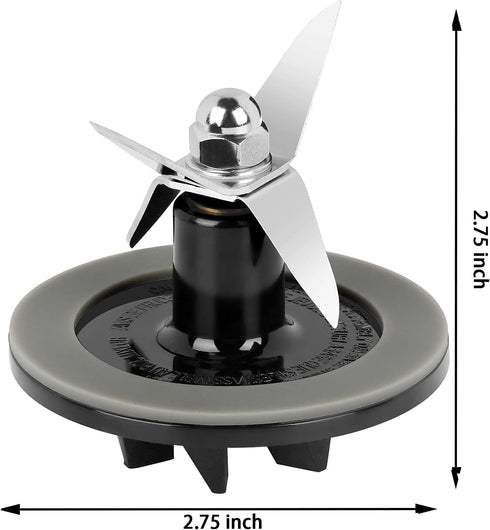Replacement Parts Blender Blade Assembly with 3 Pieces Blender Gaskets,Fit for Cuisinart CBT-500, SB5600, CB600