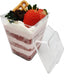 shanmeshan 100 Pack 5 oz Plastic Dessert Cups with Lids and Spoons, Clear Mini Dessert Cups with Spoons