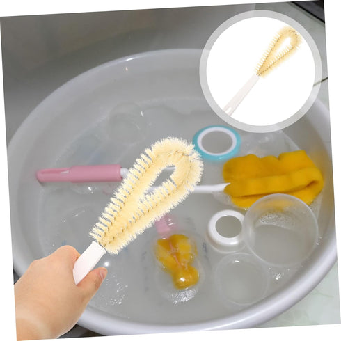 90 Bending Cleaning Brush - 27x6CM Kitchen Cup Cleaner, Pot & Bottle Cleaning Brush, Mug Cleaner