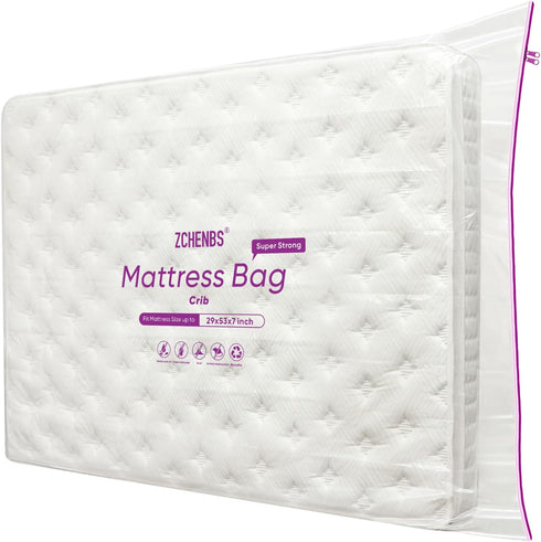 ZCHENBS - Crib Mattress Bags for Moving, Waterproof Mattress Storage Bag with Zipper,