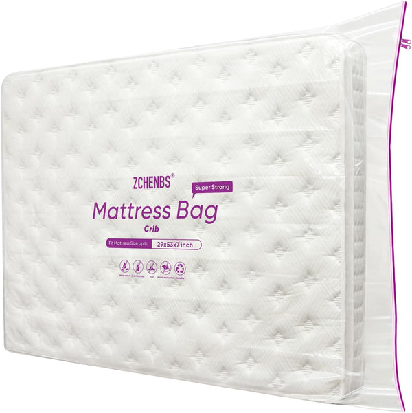 ZCHENBS - Crib Mattress Bags for Moving, Waterproof Mattress Storage Bag with Zipper,