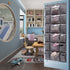 6 12 Over The Door Hanging Shoe Rack Organizer with Extra Large and Large Fabric Pockets Shoe Holder for Home Storage