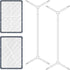 2 Pcs Bed Sheet Straps, Elastic Adjustable Holder Straps with Metal Clips for Mattress Cover and Sofa Cushion