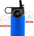 6pcs Silicone Gasket Replacement for DRINCO 14/18/22/32/40/64oz Water Bottles, Straw Lid Seal & Vent Hole Gaskets