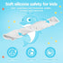 Nelebe Rhh 3FT Dolphin Pattern Bathtub Splash Guard Play Shelf for the Wide &Straight Bathtub Edge Toy Tray Caddy