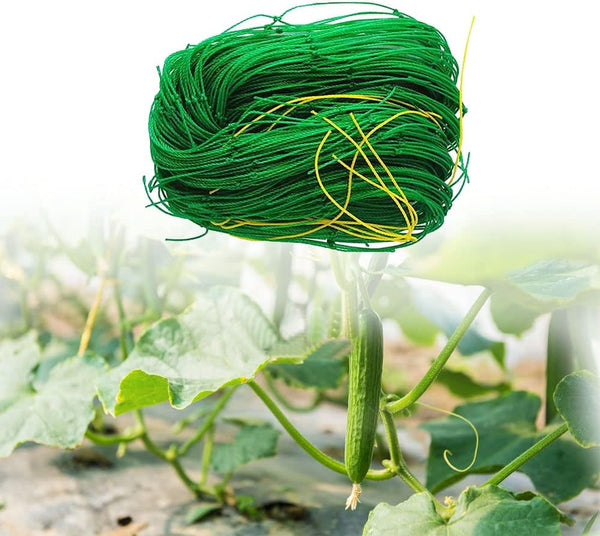 Yahpetes Garden Netting 1 Pcs Heavy Duty Climb Net 6'X6' for Plant Vine Support