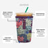 Sok It JavaSok Iced Coffee & Cold Soda Insulated Neoprene Cup Sleeve (Black, Medium: 22-28oz)