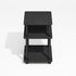 3-Tier Furinno Turn-N-Tube Side Table, Square Modern End Table with Open Shelf, Night Stand, Bedside Table, Easy