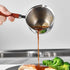 Stainless Steel Saucepan, Non-Stick Multipurpose Sauce Pan with Pour Spout and Wood Handle for Cooking Heating