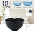 Homienly Cereal Bowls, 8 PCS Dessert bowls,Snack Bowls Wheat Straw Fiber Unbreakable Lightweight Bowls (Black, 10 OZ) by Homienly