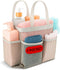 Handy Laundry Mesh Shower Caddy Bag, Portable Bathroom Organizer for Travel, Gym, and Dorm Use, Grey