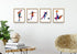 Soccer Player Abstract Sport Wall Art - 8x10" Set of 4 for Male Players, Coaches, and Fans