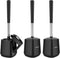 SetSail Toilet Brush and Holder 3 Pack, Self Closing Lid Toilet Bowl