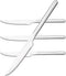 KINGSTONE Sharp Steak Knives - German Stainless Steel Set of 4 with Full-Serrated Blades