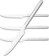 KINGSTONE Sharp Steak Knives - German Stainless Steel Set of 4 with Full-Serrated Blades