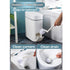 14 3.7 Set Bathroom Trash Can with Lid, Liter/ Gallon Bathroom Trash Can and Toilet Brush for Restroom, Bedroom, Living