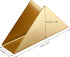 Gold Stainless Steel Napkin Holder, Modern Triangle Cocktail Napkin Dispenser Organizer for Kitchen Countertops and