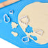 Non Stick Silicone Baking Mat, Blue 25 Inches x 18 Inches, Heat Resistant, Reusable, Easy to Clean with Measurements