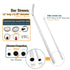 GFDesign Big Drinking Straws, Reusable 12 Inches Extra Long, 9mm Extra Wide, Set of 4 with 2 Cleaning Brushes