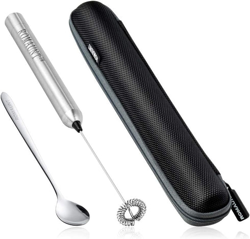 ROMAUNT Handheld Milk Frother Electric Battery Operated Portable Milk Foamer for Coffee Latte