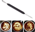 Coffee Latte Art Pen, Stainless Steel Spice Cappuccino Pull Needle Decorating Tool for Barista Precision Carving