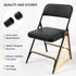 1 Pack VINGLI Padded Folding Chairs with Thick Seat Cushion, Portable, Durable & Extra Comfortable Foldable Chairs