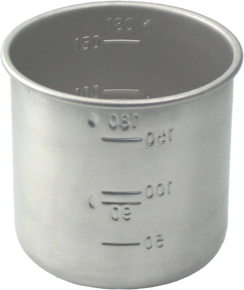 Daiso Japanese Rice Measuring Cup, Stainless Steel, 180cc = 1 Gou Cup