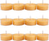 12pcs Natural Beeswax Tealight Candles, Handmade Decorative Unscented Tea Lights for Birthday Party, Wedding, Spa, Home