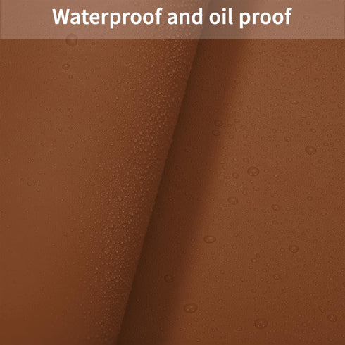 Zinkooat Mat,1.8mm Thick,12x40 Inch Rectangle(Brown+Gray,1240) Leather Desk Desk Cover,Desk Protector Mat,Dresser Cover