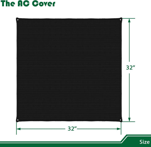 Air Conditioner Covers for Outside Units, 32'' x 32'', Waterproof Vinyl AC Unit Cover Defender