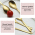 Kyraton Gold Teaspoons Set of 12, Stainless Steel Coffee Spoons for Home, Restaurant, Parties, Dishwasher Safe