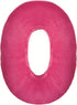 iscream Lettermania O Initial 16" Candy Collage Print Microbead Pillow, Fleece Back