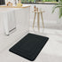 Arotive Memory Foam Bathroom Rug Mat - 30x20 Ultra Soft and Absorbent Bath Mat for Bathroom Floor, Black