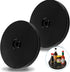 Bivethoi 2 Pack Mini Turntable Organizer, Black Rotating Tray, Acrylic Ball Bearing Plate